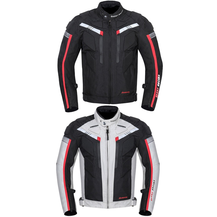 GHOST RACING GR-Y07 Motorcycle Cycling Jacket Four Seasons Locomotive Racing Anti-Fall Cloth, Size: XXXXXL(Light Grey) - Protective Gear by GHOST RACING | Online Shopping South Africa | PMC Jewellery | Buy Now Pay Later Mobicred