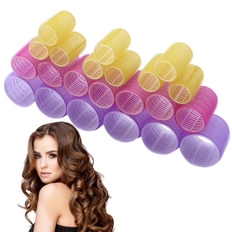 12 PCS/Set Self-Adhesive Curling Iron Hair Core Fluffy Hairdressing Tool���Random Colour Delivery, Specification: 63x28mm - free shipping - PMC TechLife - Order now!