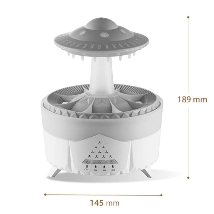 UFO Water Drop Aromatherapy Humidifier Desktop Remote Control Diffuser, Plug: UK Plug(White) - free shipping - PMC TechLife - Order now!