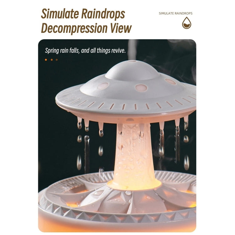 UFO Water Drop Aromatherapy Humidifier Desktop Remote Control Diffuser, Plug: AU Plug(Black) - free shipping - PMC TechLife - Order now!