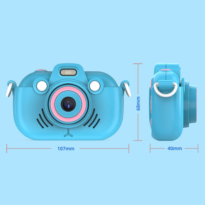 DC502 2.4-Inch 16X Zoom 2.7K Video Recording Children Digital Camera, Color: Blue + 32G(AU Plug) - Children Cameras by PMC Jewellery | Online Shopping South Africa | PMC Jewellery | Buy Now Pay Later Mobicred