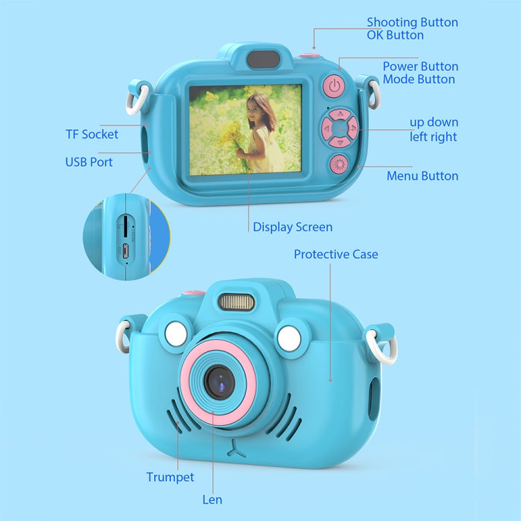 DC502 2.4-Inch 16X Zoom 2.7K Video Recording Children Digital Camera, Color: Pink No Card(US Plug) - Children Cameras by PMC Jewellery | Online Shopping South Africa | PMC Jewellery | Buy Now Pay Later Mobicred