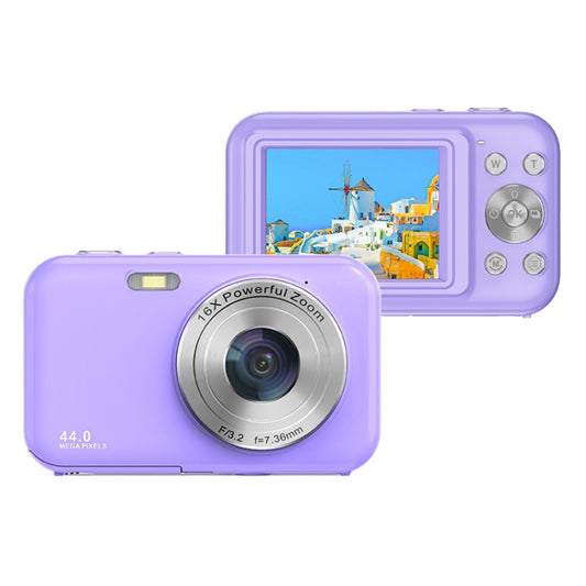 DC406L 2.4-Inch 1080P Mini HD 16X Zoom Digital Camera Home Children Camera US Plug(Purple) - Children Cameras by PMC Jewellery | Online Shopping South Africa | PMC Jewellery | Buy Now Pay Later Mobicred