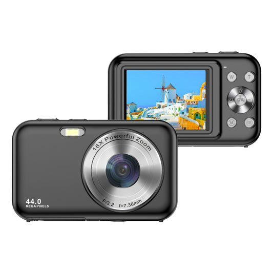 DC406L 2.4-Inch 1080P Mini HD 16X Zoom Digital Camera Home Children Camera UK Plug(Black) - Children Cameras by PMC Jewellery | Online Shopping South Africa | PMC Jewellery | Buy Now Pay Later Mobicred