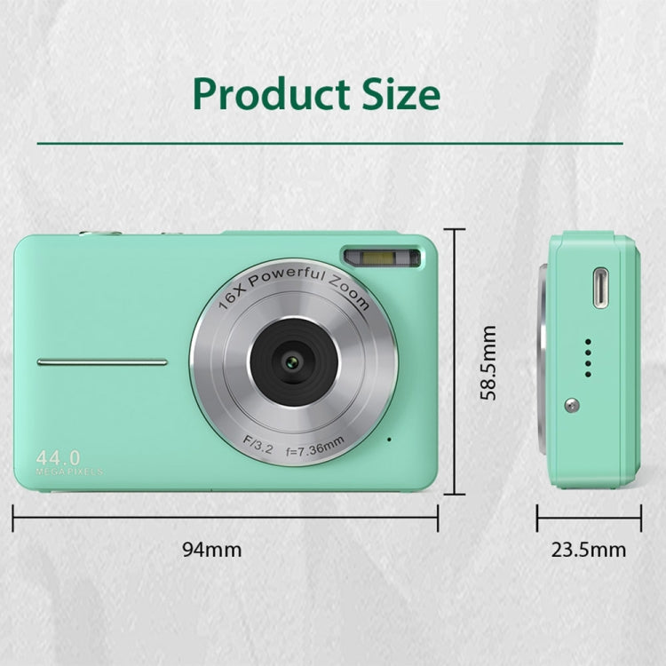 DC403L-AF 2.4-Inch 16X Zoom HD Digital Camera Mini Children Photography Camera US Plug(Green) - free shipping - PMC TechLife - Order now!