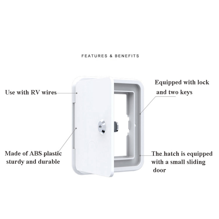 RV Accessories Square Wire Hatch Cover Yacht Accessories Wire Storage Box - Marine Accessories & Parts by PMC Jewellery | Online Shopping South Africa | PMC Jewellery | Buy Now Pay Later Mobicred