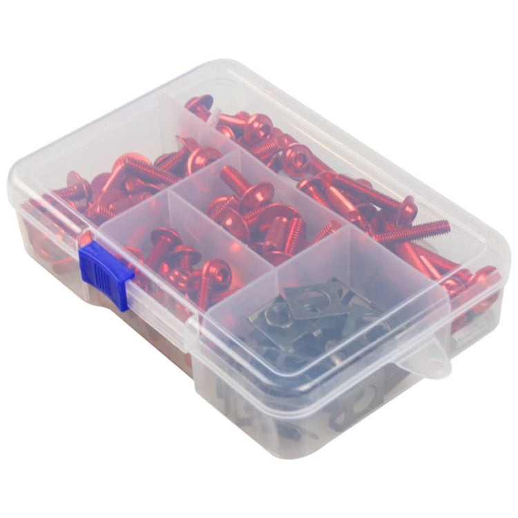 177 PCS/ Box Motorcycle Modification Accessories Windshield Cover Set Screw(Red) - Others by PMC TechLife | Online Shopping South Africa | PMC TechLife | Buy Now Pay Later Mobicred