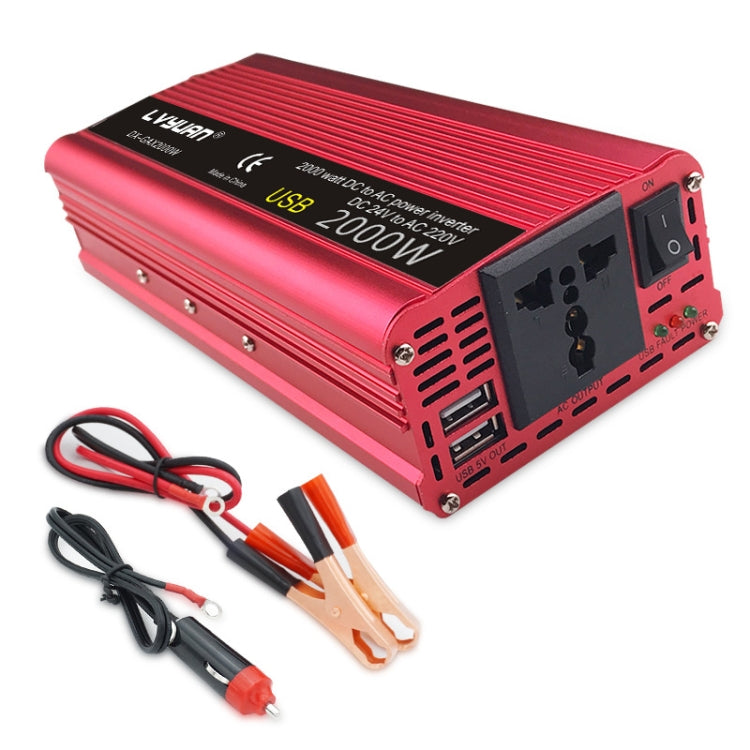 LVYUAN Car Inverter Dual USB Power Converter, Specification: 12V to 220V 1500W UK Plug - Modified Square Wave by PMC Jewellery | Online Shopping South Africa | PMC Jewellery | Buy Now Pay Later Mobicred