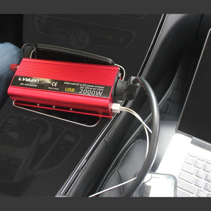 LVYUAN Car Inverter Dual USB Power Converter, Specification: 12V to 110V 1500W US Plug - Modified Square Wave by PMC Jewellery | Online Shopping South Africa | PMC Jewellery | Buy Now Pay Later Mobicred