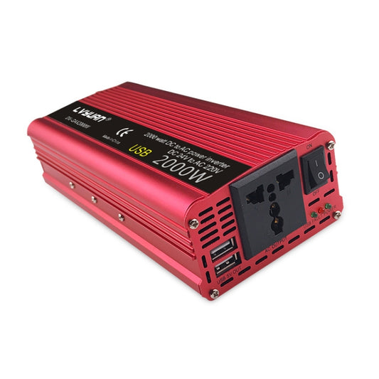 LVYUAN Car Inverter Dual USB Power Converter, Specification: 24V to 220V 2000W - Modified Square Wave by PMC Jewellery | Online Shopping South Africa | PMC Jewellery | Buy Now Pay Later Mobicred