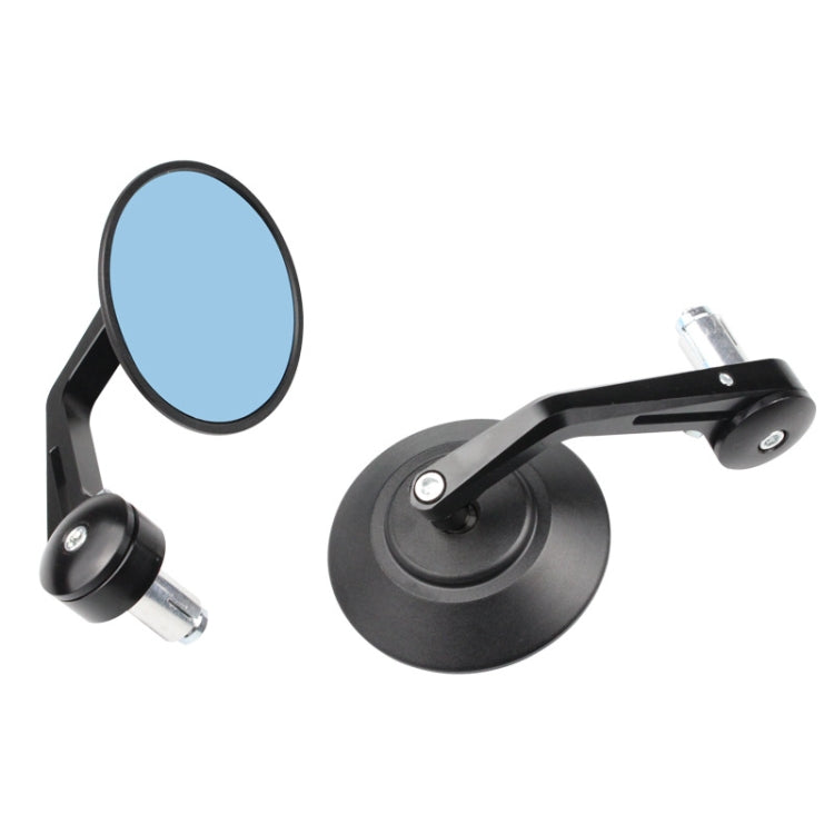 Motorcycle Electric Vehicle Modified Accessories Retro Circular CNC Hand Mirror Rear View Mirror(Black) - Side Mirrors by PMC TechLife | Online Shopping South Africa | PMC TechLife | Buy Now Pay Later Mobicred