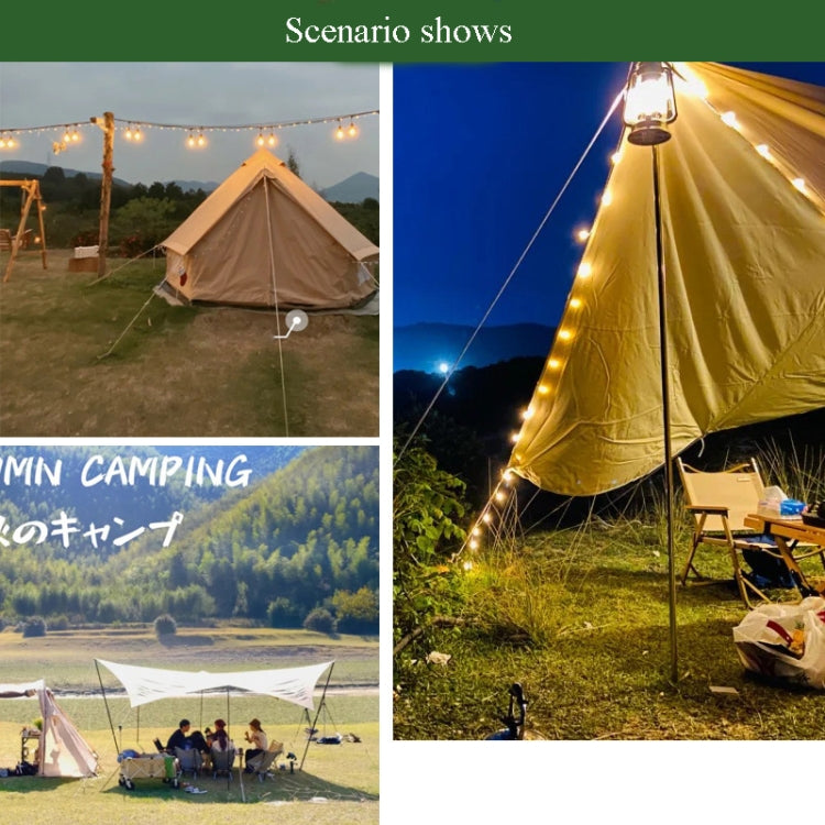4m x 6 Rolls Outdoor Camping Tent Canopy Wind Rope Luminous Multi-Function Wind Rope Buckle Tent Fixed Rope(S Buckle-Red) - Tents & Accessories by PMC TechLife | Online Shopping South Africa | PMC TechLife | Buy Now Pay Later Mobicred