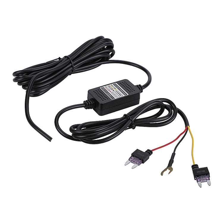 H516 Recording Step-down Line Shrinkage Video Car Charger Line Parking Monitoring Three-Core Power Cord, Model: With Fuse(Mini Straight) - Cables & Connectors by PMC Jewellery | Online Shopping South Africa | PMC Jewellery | Buy Now Pay Later Mobicred