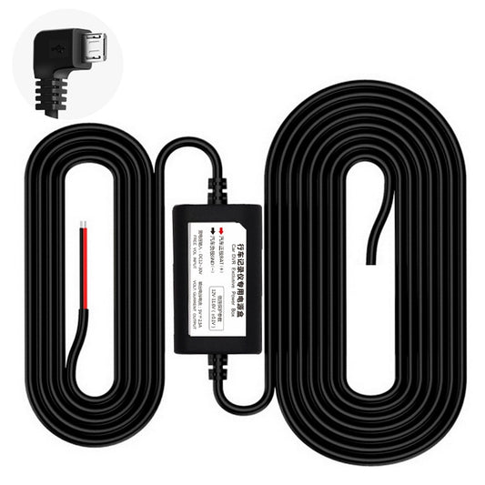 Car OBD Low-Voltage Protection Parking Monitor Power Cord 12V Turn 5V 2.5A Step-down Line, Specification: Micro Right Elbow - Cables & Connectors by PMC Jewellery | Online Shopping South Africa | PMC Jewellery | Buy Now Pay Later Mobicred