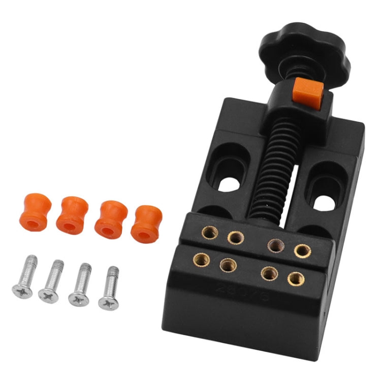 Eight-Hole Mini Flat Bench Vise Bodhi Beads Walnut Fixture(Orange) - Others by PMc TechLife | Online Shopping South Africa | PMc TechLife | Buy Now Pay Later Mobicred