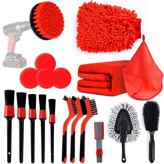 19 in 1  Car Wash Cleaning Brush Electric Drill Brush Head Cleaning Brush Tire Cleaning Brush - Car washing supplies by PMC Jewellery | Online Shopping South Africa | PMC Jewellery | Buy Now Pay Later Mobicred