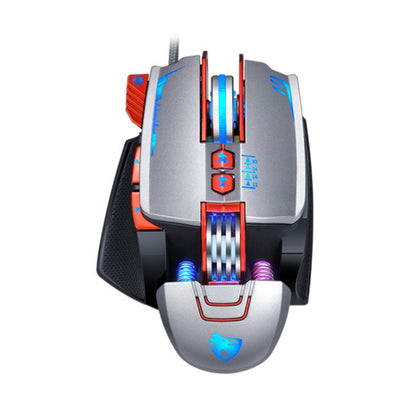 T-WOLF V9 8 Keys 3200 DPI Gaming Macro Definition Mechanical Wired Mouse(Silver) - Wired Mice by T-WOLF | Online Shopping South Africa | PMC Jewellery | Buy Now Pay Later Mobicred