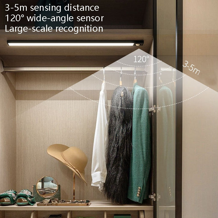 Intelligent Automatic Human Body Induction Wireless LED Lamp 20cm(Black + Warm Light) - Sensor LED Lights by PMc TechLife | Online Shopping South Africa | PMc TechLife | Buy Now Pay Later Mobicred