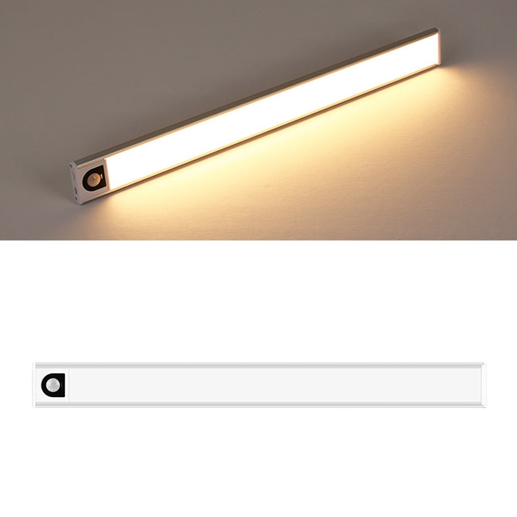 Intelligent Automatic Human Body Induction Wireless LED Lamp 40cm(Silver + Warm Light) - Sensor LED Lights by PMc TechLife | Online Shopping South Africa | PMc TechLife | Buy Now Pay Later Mobicred