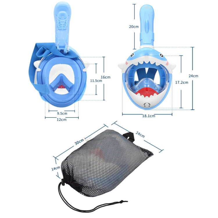 Cartoon Kids Full Dry Diving Mask Swimming Anti-Fog Snorkeling Mask, Size: XS(Hippo) - Diving Mask by PMC Jewellery | Online Shopping South Africa | PMC Jewellery | Buy Now Pay Later Mobicred