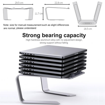 BONERUY P49 Aluminium Alloy Heat-Dissipating Notebook Holder Storage Heightened Holder(Silver) - Laptop Stand by BONERUY | Online Shopping South Africa | PMC Jewellery | Buy Now Pay Later Mobicred