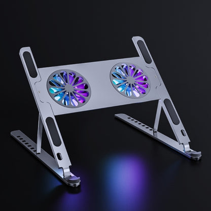 BONERUY P11F Notebook Cooling Bracket Fan Aluminum Alloy Radiator, Colour: Silver - Cooling Pads by BONERUY | Online Shopping South Africa | PMC Jewellery | Buy Now Pay Later Mobicred