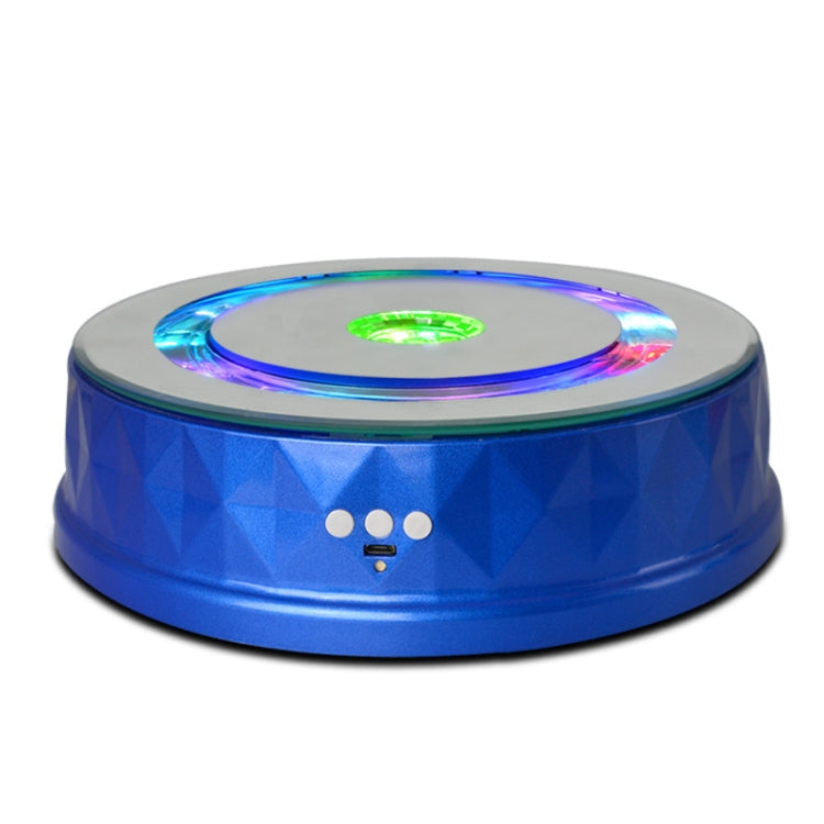 LED Light Electric Rotating Turntable Display Stand Video Shooting Props Turntable(Blue) -  by PMC TechLife | Online Shopping South Africa | PMC TechLife | Buy Now Pay Later Mobicred