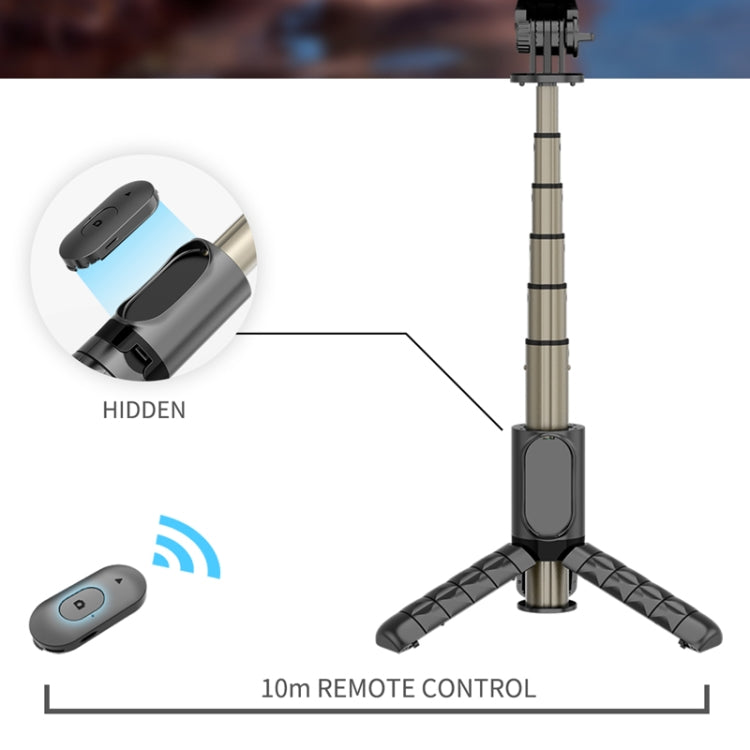 Mini Selfie Stick Integrated Multifunctional Bluetooth Selfie, Specification: Q10 68CM Without Fill Light - Selfie Sticks by PMC TechLife | Online Shopping South Africa | PMC TechLife | Buy Now Pay Later Mobicred