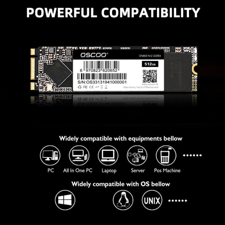 OSCOO ON800 M2 2280 Laptop Desktop Solid State Drive, Capacity: 128GB - Solid State Drives by OSCOO | Online Shopping South Africa | PMC Jewellery | Buy Now Pay Later Mobicred