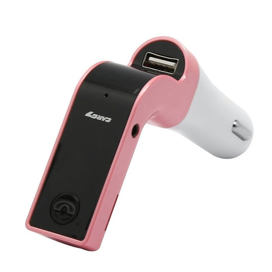 G7 Car Hands-Free Bluetooth FM Player MP3(Pink) - Bluetooth Car Kits by PMC Jewellery | Online Shopping South Africa | PMC Jewellery | Buy Now Pay Later Mobicred