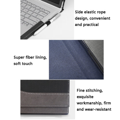 PU Leather Laptop Protective Sleeve For Microsoft Surface Book 3 13.5 inches(Deep Blue) - Other by PMC Jewellery | Online Shopping South Africa | PMC Jewellery | Buy Now Pay Later Mobicred