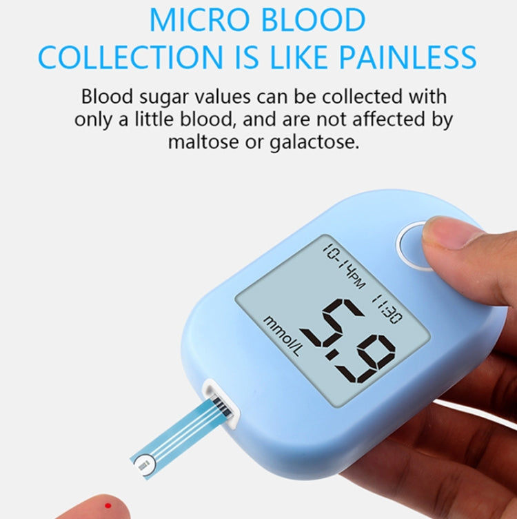 803 LCD Screen Home Automatic Blood Glucose Test, Shape: Set(English Version) - free shipping - PMC TechLife - Order now!