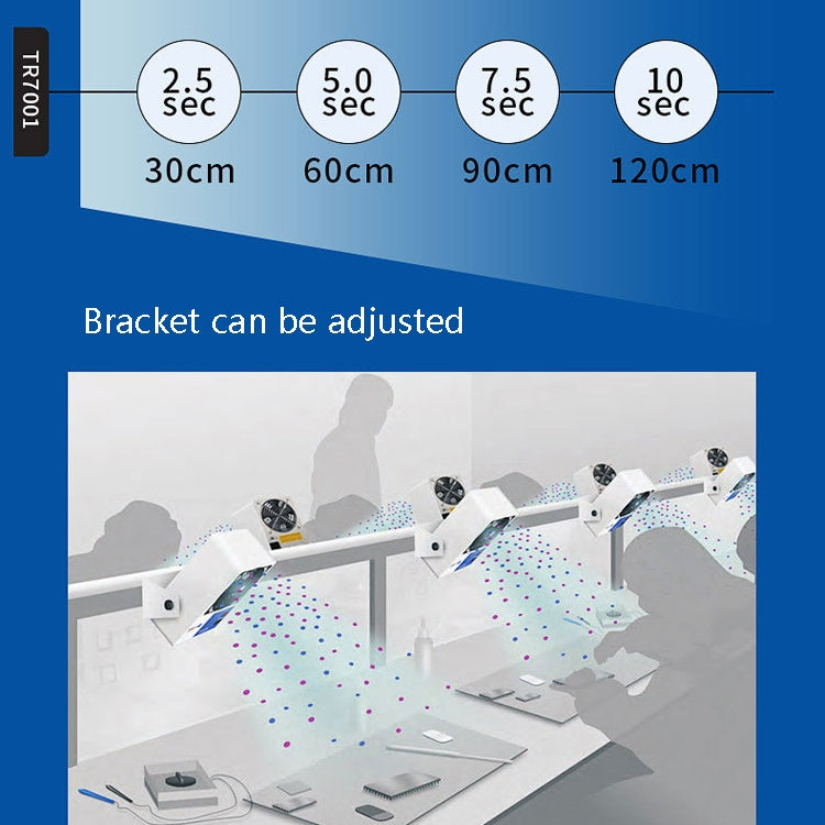 TRONOVO TR7001 Desktop Anti-Static Eliminator Anti-Static Small Ion Fan, EU Plug - Electric Fans by PMC Jewellery | Online Shopping South Africa | PMC Jewellery | Buy Now Pay Later Mobicred