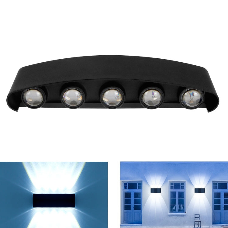 10 LEDs Garden Aluminum Double Head Wall Light(White Light) - Wall Lamps by PMc TechLife | Online Shopping South Africa | PMc TechLife | Buy Now Pay Later Mobicred