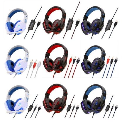 Soyto SY830 Computer Games Luminous Wired Headset, Color: For PC (Black Red) - Multimedia Headset by Soyto | Online Shopping South Africa | PMC Jewellery | Buy Now Pay Later Mobicred