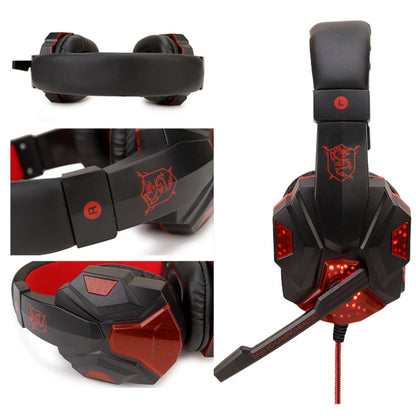 Soyto SY830 Computer Games Luminous Wired Headset, Color: For PC (Black Red) - Multimedia Headset by Soyto | Online Shopping South Africa | PMC Jewellery | Buy Now Pay Later Mobicred