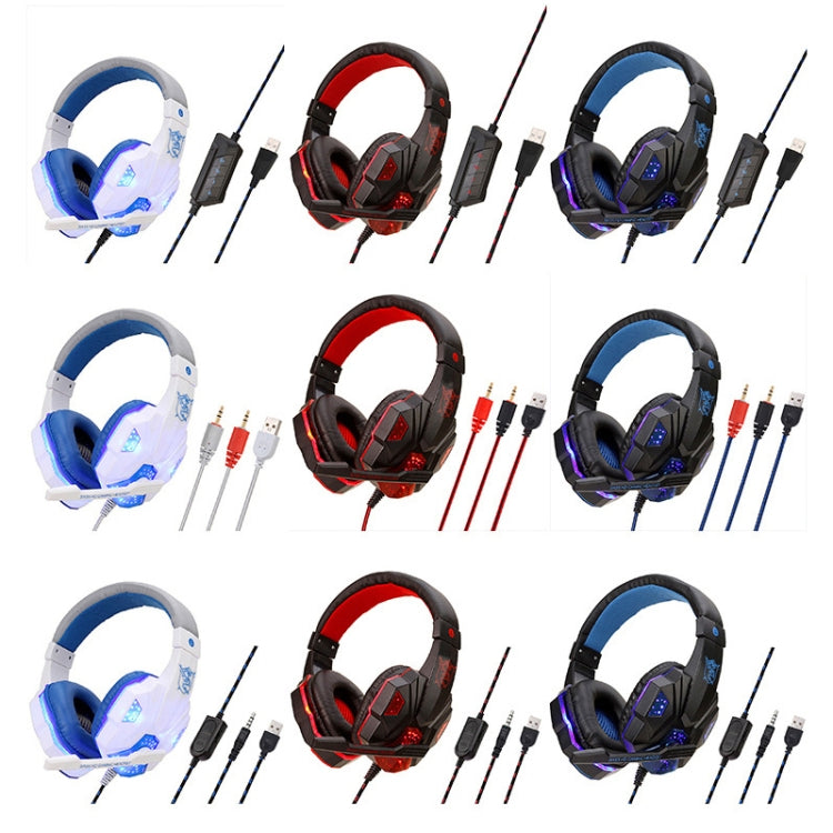 Soyto SY830 Computer Games Luminous Wired Headset, Color: For PS4 (Black Red) - Multimedia Headset by Soyto | Online Shopping South Africa | PMC Jewellery | Buy Now Pay Later Mobicred