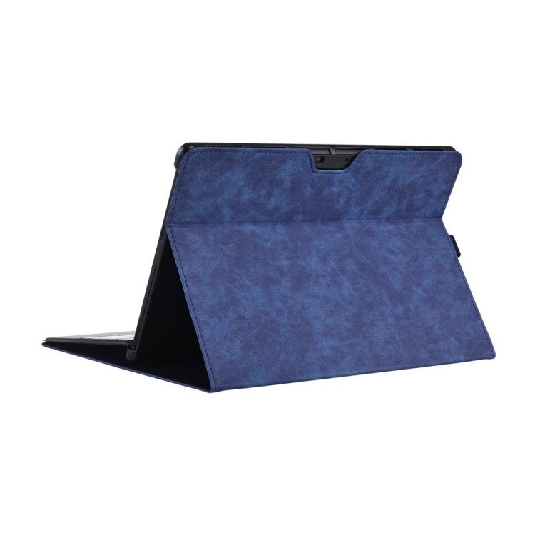 13 inch Leather Tablet Protective Case For Microsoft Surface Pro X, Color: Dark Blue - 13.3 inch by PMC Jewellery | Online Shopping South Africa | PMC Jewellery | Buy Now Pay Later Mobicred