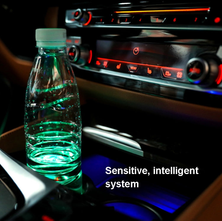 1 Pair 68mm LED Smart Light-Emitting Coaster Light Car Cup Slot Atmosphere Light(Cat Claws) - Car Drink Holders by PMC TechLife | Online Shopping South Africa | PMC TechLife | Buy Now Pay Later Mobicred