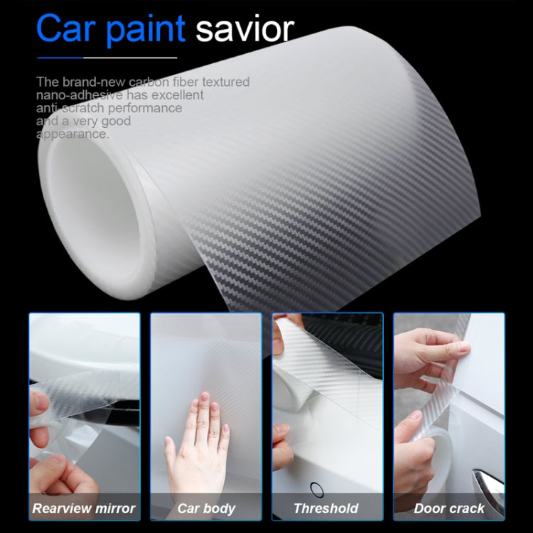 20cm x 10m Car Carbon Fiber Bumper Anti-Collision Strip - Anti Collision Sticker by PMC TechLife | Online Shopping South Africa | PMC TechLife | Buy Now Pay Later Mobicred