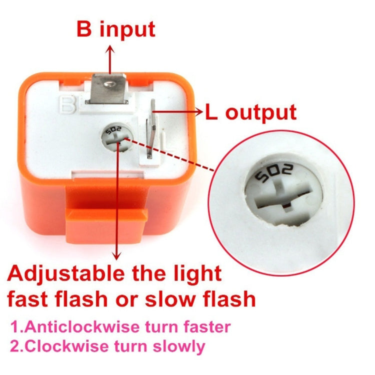 Motorcycle LED Turn Signal Relay(Fresh Orange) - Turn Signal by PMC Jewellery | Online Shopping South Africa | PMC Jewellery