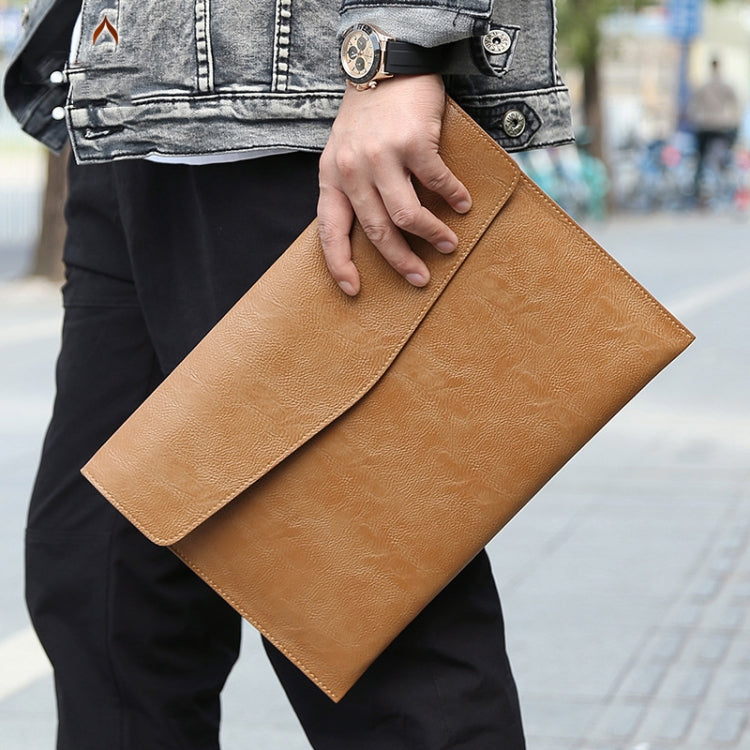 PU Leather Litchi Pattern Sleeve Case For 13.3 Inch Laptop, Style: Single Bag ( Black) - free shipping - PMC TechLife - Order now!