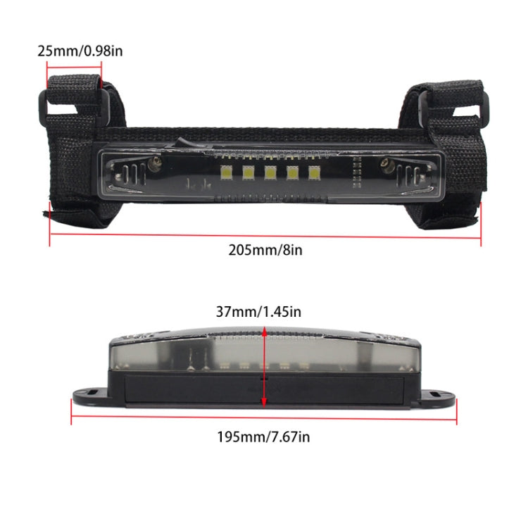 T-S007 Motorcycle Retrofit LED Bar Light Accessories For Polaris RZR(Transparent) - Signal Lights by PMC Jewellery | Online Shopping South Africa | PMC Jewellery | Buy Now Pay Later Mobicred