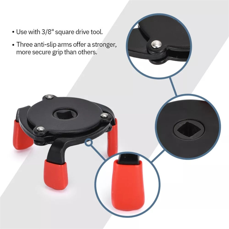 60-95mm Auto Car Repair Three Jaw Oil Filter Wrench Tool - free shipping - PMC TechLife - Order now!