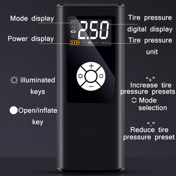Car Portable Digital Display Electric Air Pump, Specification: L2775 Wired Version - free shipping - PMC TechLife - Order now!