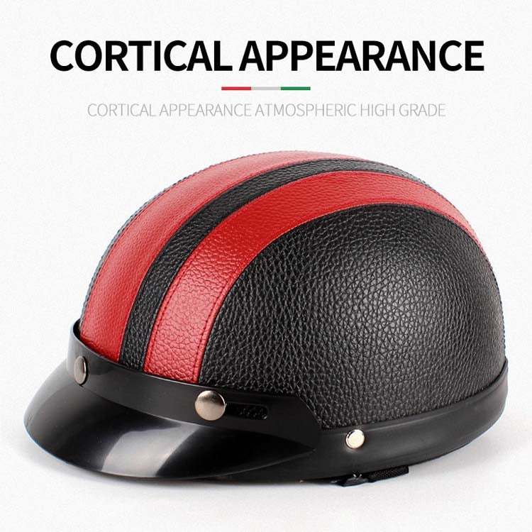 BSDDP A0318 PU Helmet With Goggles, Size: One Size(Black) - free shipping - PMC TechLife - Order now!