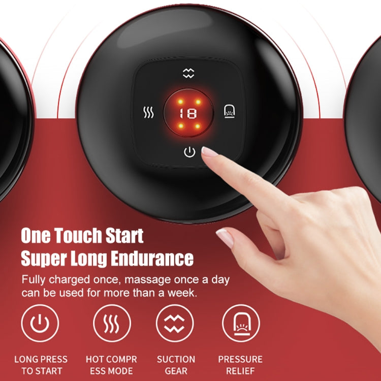 12-speed Charging Electric Cupping Massage Device(Red Wine) - free shipping - PMC TechLife - Order now!