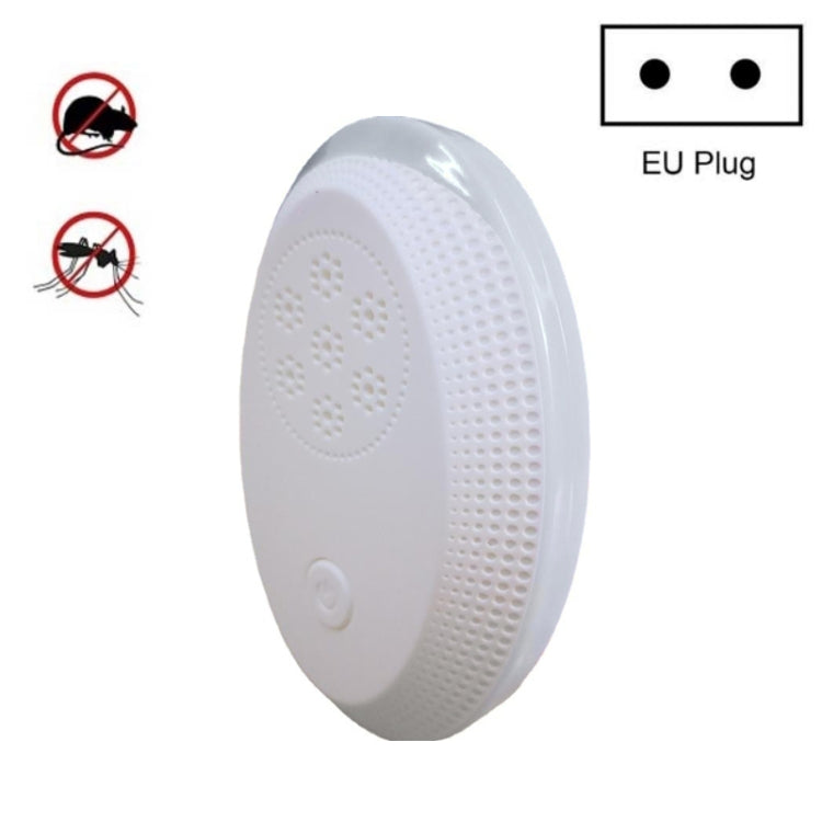 Ultrasonic Mosquito Rat Repellent Night Light, Specification: EU Plug(Pearl White) - Repellents by PMC TechLife | Online Shopping South Africa | PMC TechLife | Buy Now Pay Later Mobicred