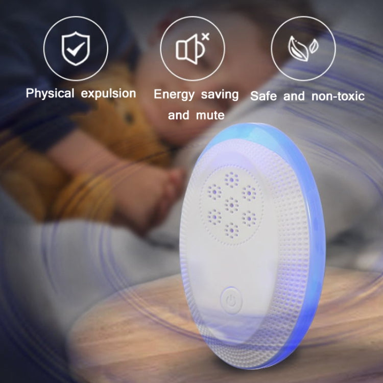 Ultrasonic Mosquito Rat Repellent Night Light, Specification: EU Plug(Pearl White) - Repellents by PMC TechLife | Online Shopping South Africa | PMC TechLife | Buy Now Pay Later Mobicred