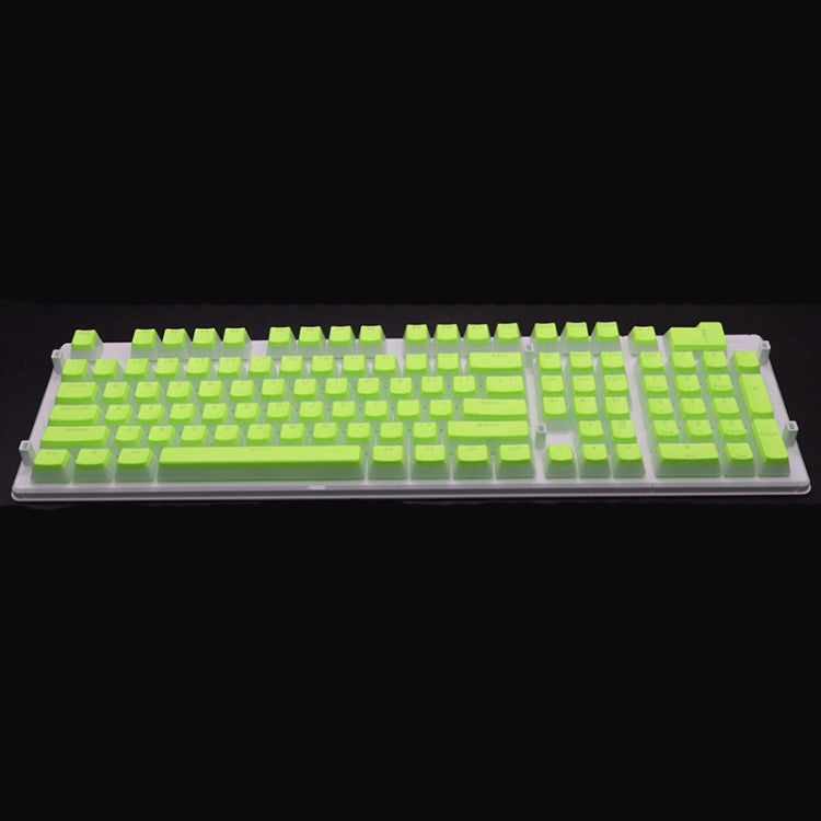 Pudding Double-layer Two-color 108-key Mechanical Translucent Keycap(Apple Green) - Silicone / Sticker by PMC TechLife | Online Shopping South Africa | PMC TechLife | Buy Now Pay Later Mobicred